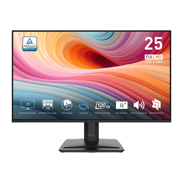 MSI PRO MP251 E2 24.5" 120HZ ULTRA SLIM BEZEL Monitor-image